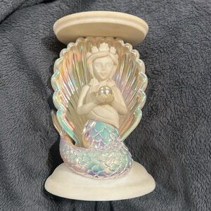 Bath&Body Works iridescent mermaid 🧜🏻‍♀️ ceramic 3wick candle holder